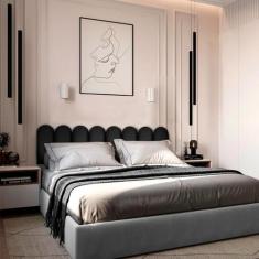 Kit Cabeceiras Adesivas de Cama Nuvem Box Casal King Estofada Cerquinh