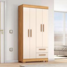 Guarda-roupa Nt6010 com 4 Portas e 2 Gavetas - Notável Móveis