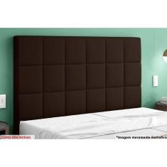Cabeceira Cama Box Estofada King King Nairobi Plus Veludo Cacau - Simbal