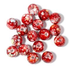 60 peças de contas de cristal acrílico coloridas de 16 mm pingentes redondos de contas de vidro para fazer joias, pulseiras, brincos, colar, adultos, contas, artesanato, artesanato, enfeite de Natal,