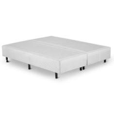 Cama Box QUEEN Bipartido Universal Branco - 158x198