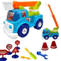 Caminhão Monta e Desmonta Brinquedo Infantil Com Ferramentas - Marca