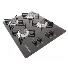 Fogão Cooktop 4 Bocas Preto 4Q Semplice Safanelli FSP404, Bivolt