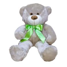 Urso De Pelúcia Avelã  Super Macio 50 Cm - Com Laço Colorido, Decoraçã