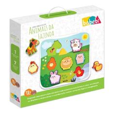 Quebra Cabeça De Encaixe Animais Da Fazenda