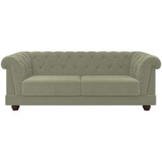Sofa 3 Lugares 220 cm Ponteio Veludo SL 940 Moll - Molufan, SL 940