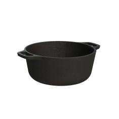 Panela Mini em Ferro Alça Ferro Tira Gosto Petisco 12cm 0,5 Lts
