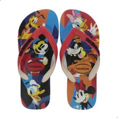 Chinelo Havaianas Disney Stylish-Bege Palha