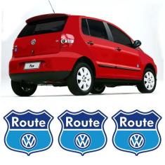 Kit Com 3 Emblemas Route Fox Space Fox Adesivo Volkswagen - SPORTINOX
