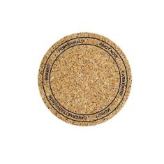 Sousplat estampa Cortiça impressa tecido Microfibra - NSW, 1 Peça, com