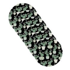 Sousplat Cactus Preto - NSW, 6 Peças, Sem base