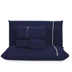 Jogo de Lençol Queen Micropercal Elegante 200 Fios Ponto Palito 4 Peça