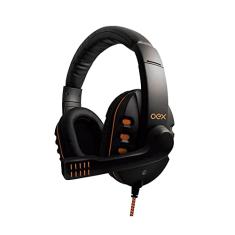 Headset Gamer Action Oex Hs200 Conector P2 Preto E Laranja