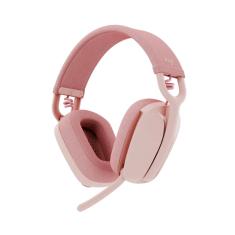 Headset Sem Fio Logitech Zone Vibe 100 Bluetooth Rosa - 981-001223 - Rosa