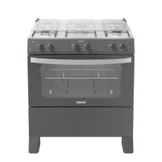 Fogão 5 Bocas Itatiaia Waves New com Forno 82L e Acendimento Automático Preto Bivolt