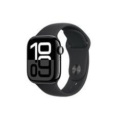 Apple Watch Series 10 GPS, Caixa Preta Brilhante de Alumínio de 42 mm, Pulseira Esportiva Preta, Tamanho M/G - MWWF3AM/A