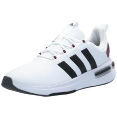 Adidas Tênis masculino Racer Tr23, Branco/Preto/Vermelho Sombra, 38