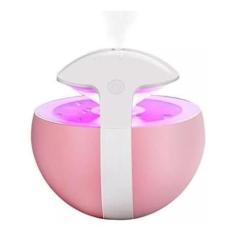 Difusor De Ar - Umidificador 450Ml Ultrassônico Rosa - Outros