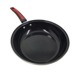 Frigideira Funda Alumínio com 24cm Antiaderente Wok Em Casa Tem - Pret