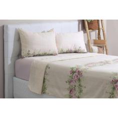 Jogo de Cama Queen Paco Milano  04 Peças Microtec 400 Fios - Doravante