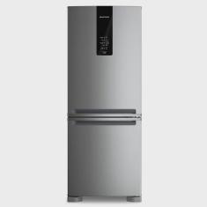 Refrigerador Brastemp Inverse Frost Free a + + + 447 Litros Inox com Smart Flow e Fresh Box - BRE57FK