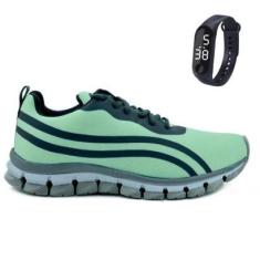 Tênis Feminino Para Academia Caminhada Sola Reta Com Relógio 22-Feminino