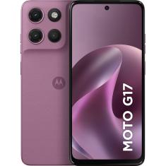 Smartphone Motorola Moto G17 4G 128GB 12GB (4GB RAM + 8GB RAM Boost) Tela 6,7" Câmera 50MP Rosa