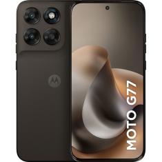 Smartphone Motorola Moto G77 5G 256GB 24GB (8GB RAM + 16GB RAM Boost) Câmera 108MP Ultra-Pixel Marrom