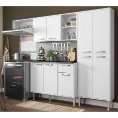 Cozinha Compacta Xangai 9 Portas Multimóveis Branco