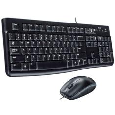 Kit Teclado E Mouse Usb Mk120 Preto Logitech
