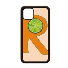 Capa R Alphabet Orange Fruit para iPhone 12 Pro Max para Apple Mini Mobile Case Shell