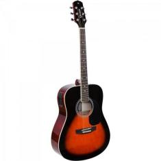 Violao Eletroacustico Dreadnought Folk Aco Gd-1 3 Tone Sunburst Giannini