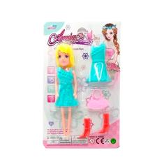 Boneca Modelo com Vestidinho Variados