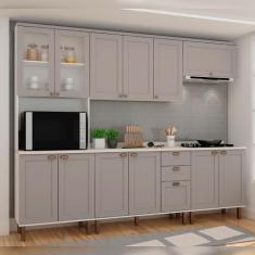 Cozinha Modulada Cristal Clássica 280 cm Conjunto Provençal - GenialFl