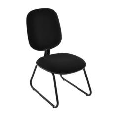 Cadeira Diretor Trapézio para Escritório Linha Uno Preto