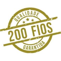 Jogo Lençol Solteiro 3 Peças 100% Algodão Percal 200 Fios - INGRID BOR