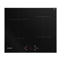 Cooktop 4 Bocas Indução Brastemp Vitrocerâmico - Touch com Timer Preto