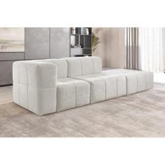 Sofá Modular  3 Lugares Bouclé - Zurc Decor