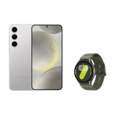 Celular Samsung S24+ 256GB - Cinza + Galaxy Watch7 BT 44mm - Verde, Ci