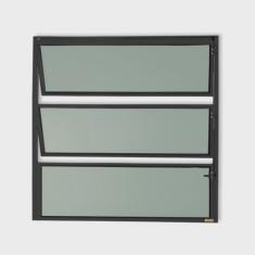 Janela de Alumínio Basculante 60x100cm Vidro Mini Boreal Master Brimak