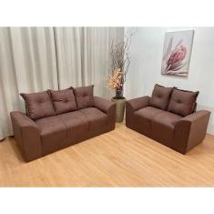 Sofá 2 e 3 Lugares Marrom 603 Porto