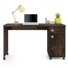 Escrivaninha Para Computador Office Malta - Mdp 1 Gaveta Noce - Lukaliam Móveis