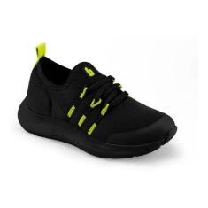 Tênis Infantil Bibi Action Preto Flúor Sem Cadarço Unissex -, Preto, 2