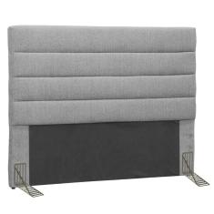Cabeceira Casal King 195Cm Greta Linho Cinza - D'Monegatto
