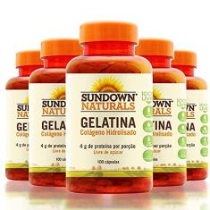 Kit 2 Colágeno Gelatina 4g Sundown 100 cápsulas