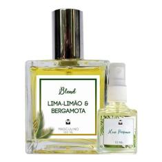 Perfume Masculino Lima-Limão Bergamota 100ml + Mini 10ml