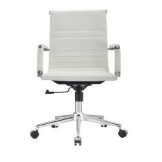 Cadeira Esteirinha Presidente Giratória Couro Ecológico Espresso Móveis Branco