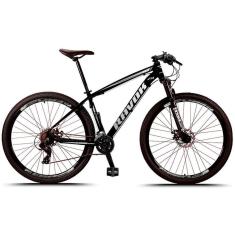Bicicleta Bike Aro 29 Alumínio 21 Velocidades Shimano Suspensão Freio A Disco Cor: Cinza Tam: 17"