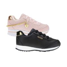Tenis Infantil Menina Promocao - KIT 2 PARES Tam 24 ao 34-Feminino