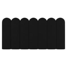 Painel Cabeceira Cama Box Solteiro Lana 100cm Sintético Preto - Abmaza